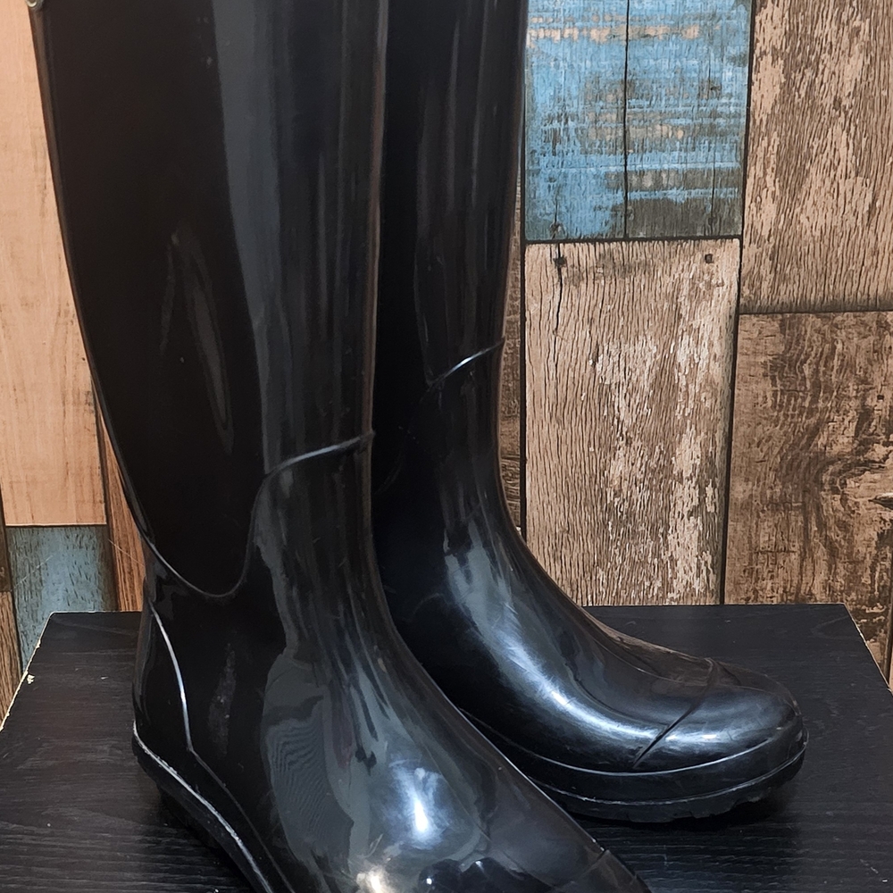 Black Tall Ugg Rain Boots